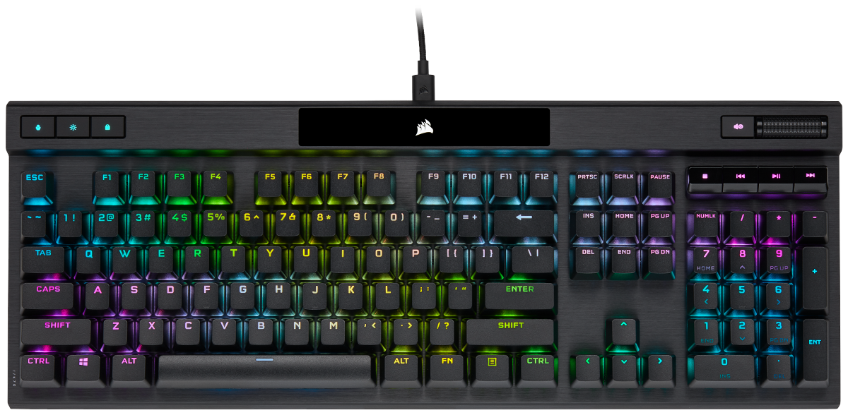 K70 PRO RGB Optical-Mechanical Gaming Keyboard with PBT DOUBLE SHOT PRO Keycaps "CH-910941A-NA"