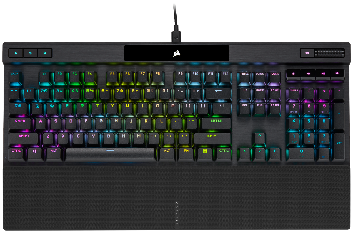 K70 PRO RGB Optical-Mechanical Gaming Keyboard with PBT DOUBLE SHOT PRO Keycaps "CH-910941A-NA"