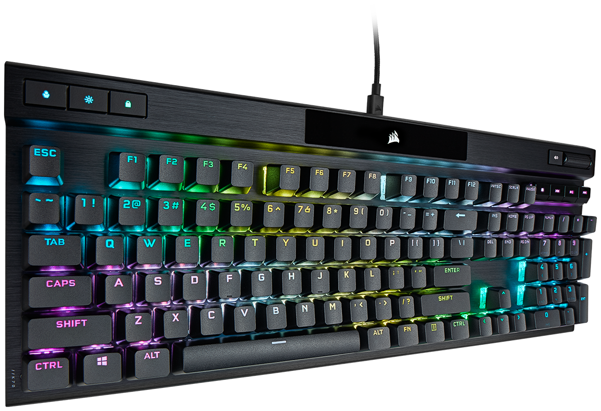 K70 PRO RGB Optical-Mechanical Gaming Keyboard with PBT DOUBLE SHOT PRO Keycaps "CH-910941A-NA"