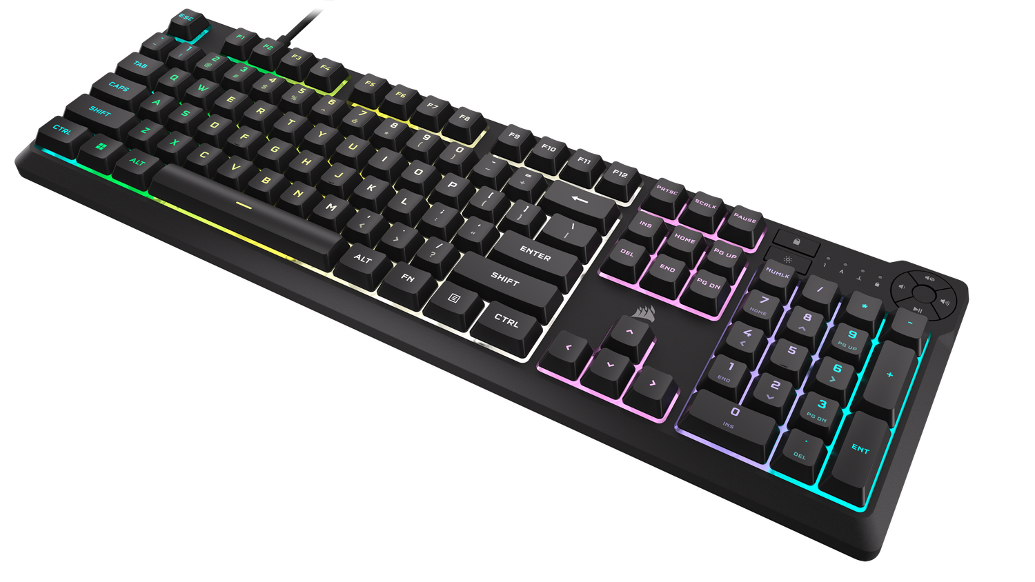 Corsair K55 CORE RGB, 1.82m, 10 zone RGB, Negru "CH-9226C65-NA"