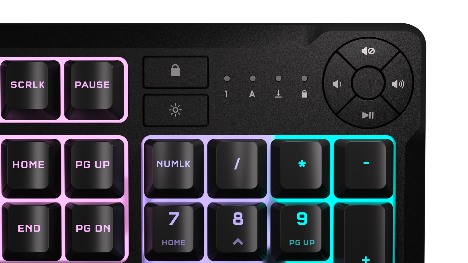 Corsair K55 CORE RGB, 1.82m, 10 zone RGB, Negru "CH-9226C65-NA"