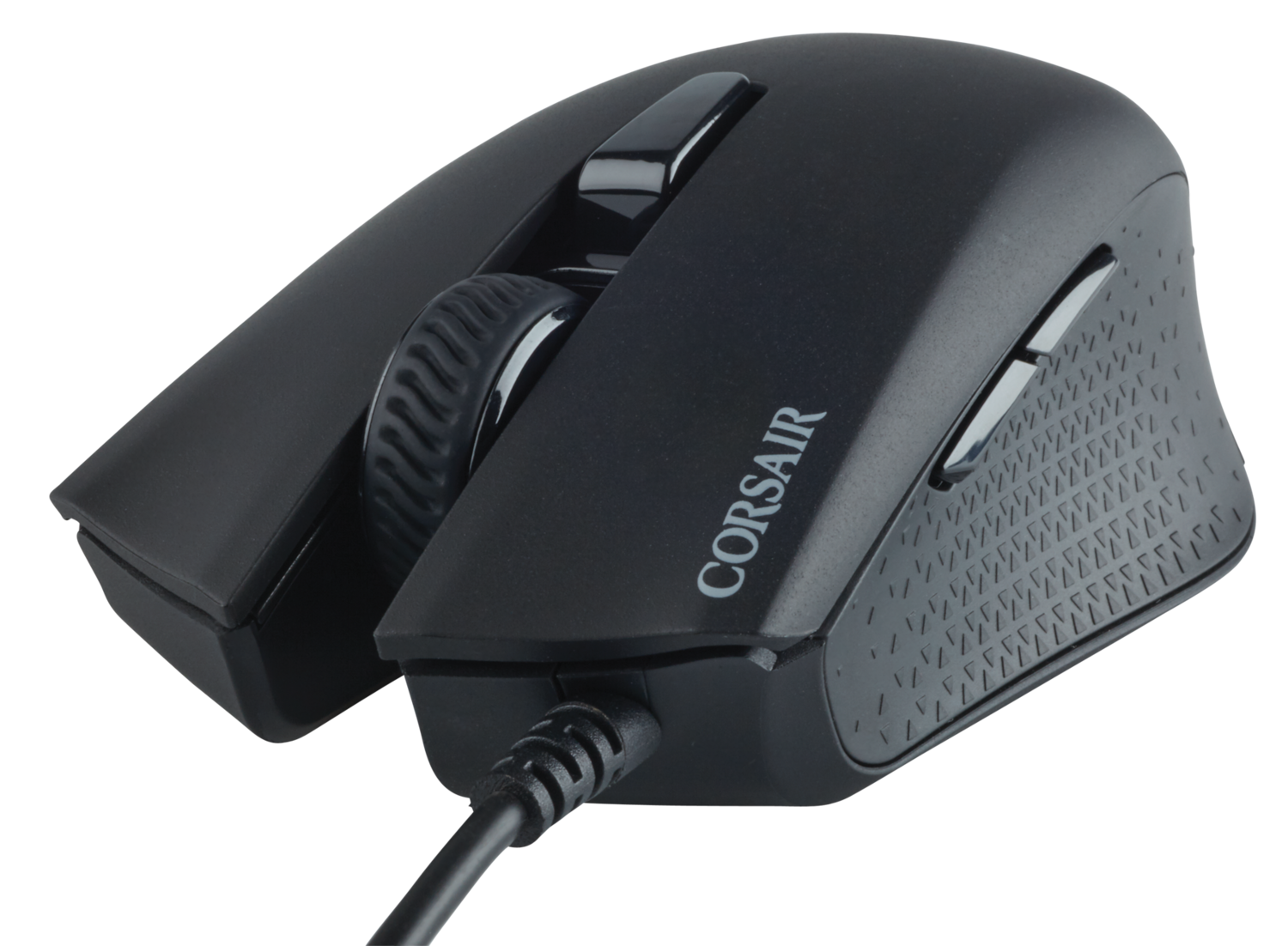 MOUSE CORSAIR, "Harpoon RGB Pro", gaming, cu fir, USB, optic, 12000 dpi, butoane/scroll 6/1, iluminare, butoane programabile, negru, "CH-9301111-EU"