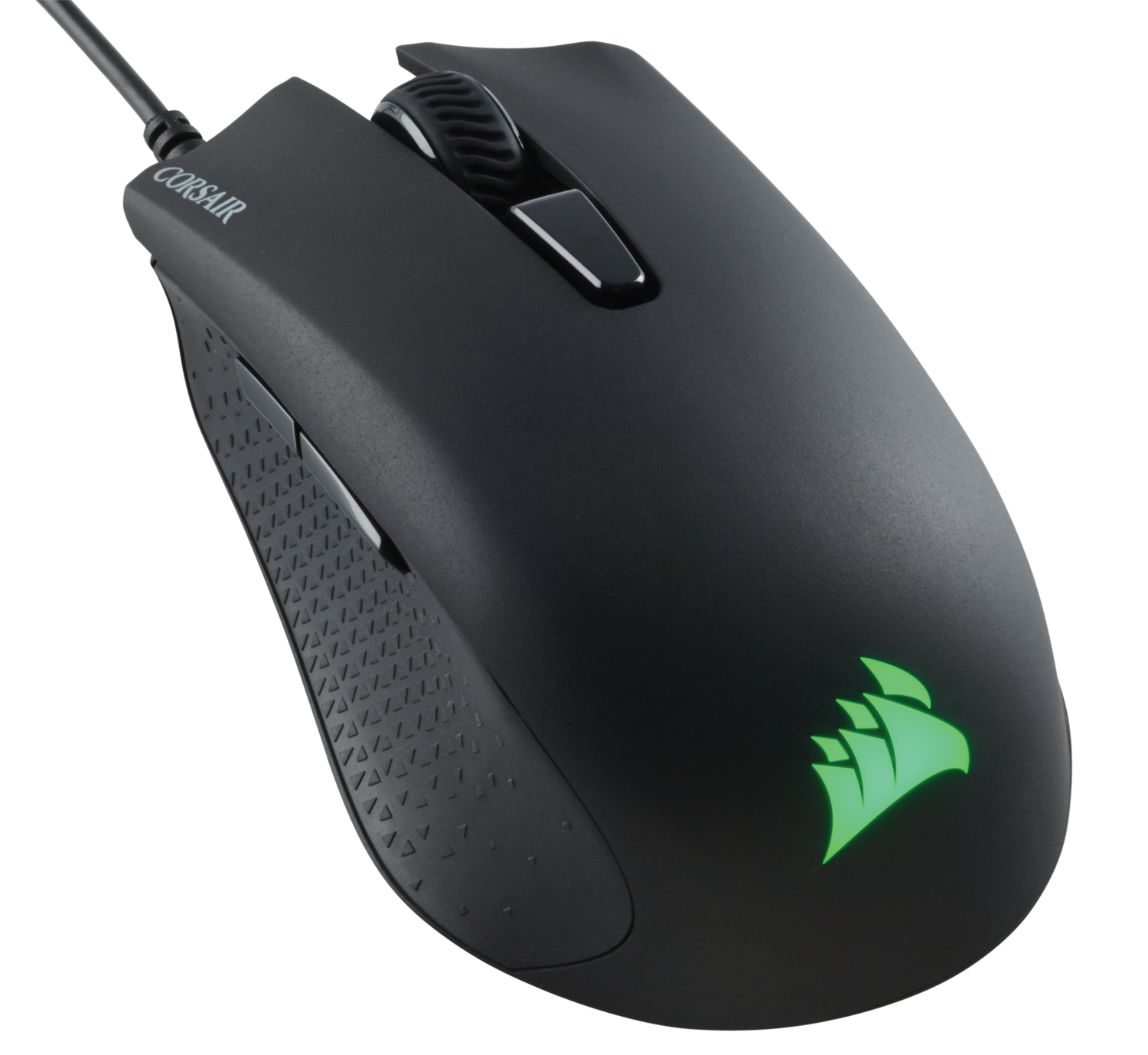 MOUSE CORSAIR, "Harpoon RGB Pro", gaming, cu fir, USB, optic, 12000 dpi, butoane/scroll 6/1, iluminare, butoane programabile, negru, "CH-9301111-EU"