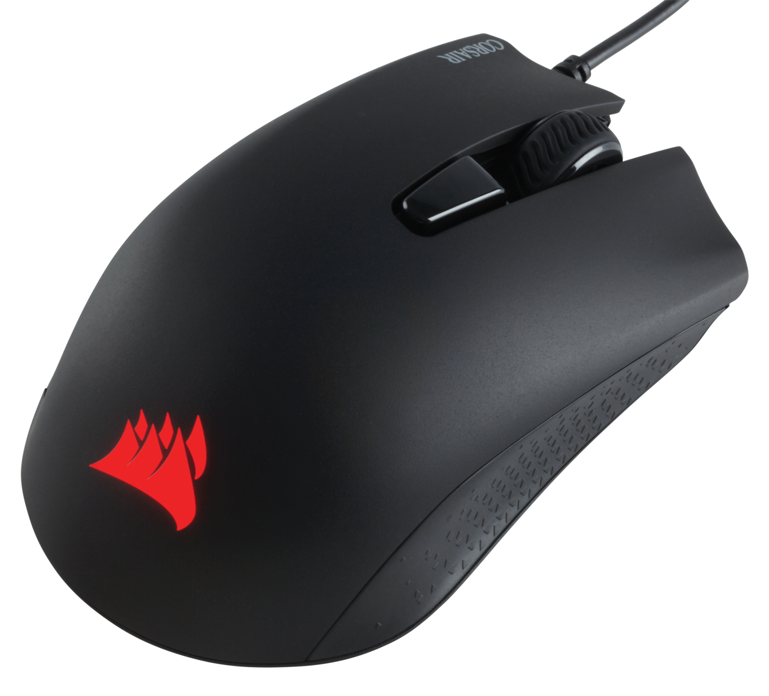 MOUSE CORSAIR, "Harpoon RGB Pro", gaming, cu fir, USB, optic, 12000 dpi, butoane/scroll 6/1, iluminare, butoane programabile, negru, "CH-9301111-EU"