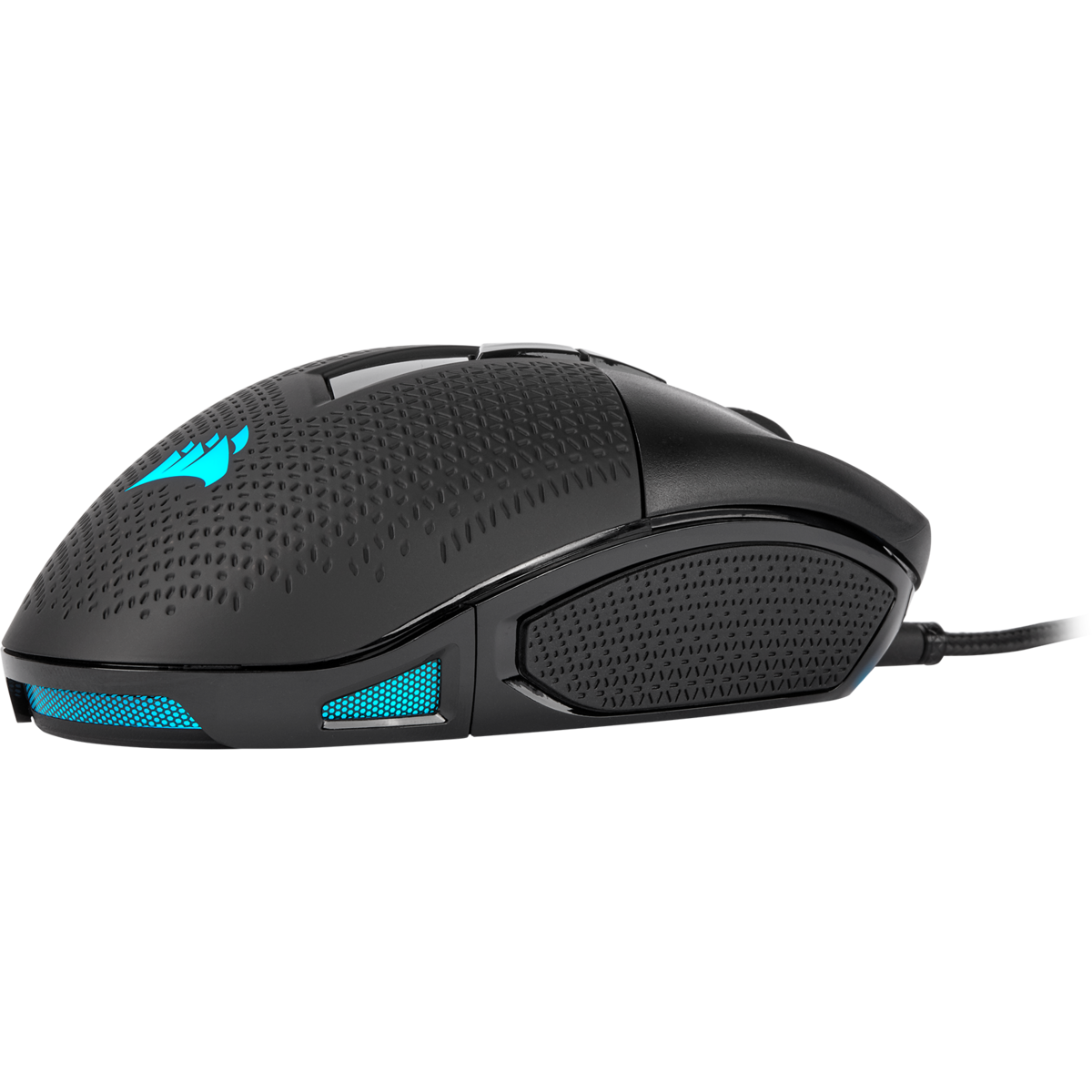 MOUSE CORSAIR, "NIGHTSWORD RGB", gaming, cu fir, USB, optic, 18000 dpi, butoane/scroll 8/1, iluminare, butoane programabile, negru, "CH-9306011-EU"