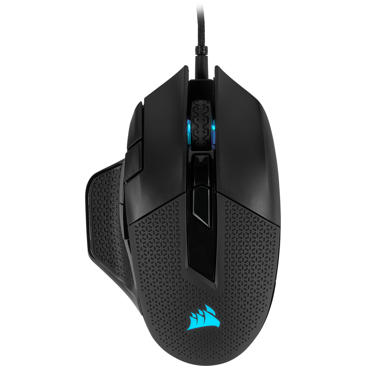 MOUSE CORSAIR, "NIGHTSWORD RGB", gaming, cu fir, USB, optic, 18000 dpi, butoane/scroll 8/1, iluminare, butoane programabile, negru, "CH-9306011-EU"