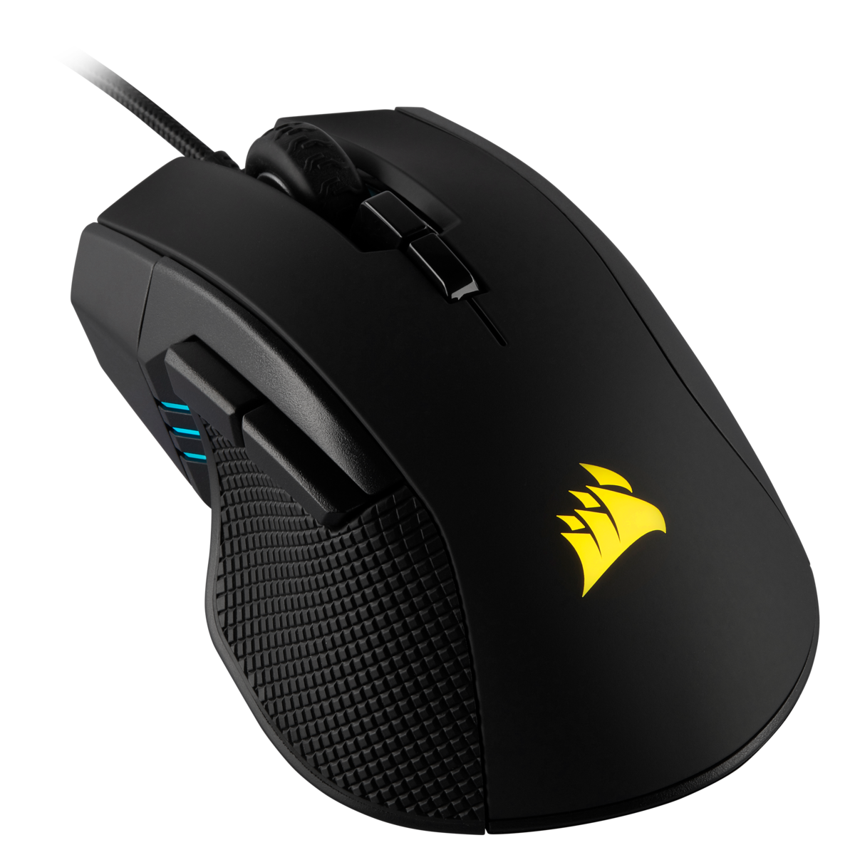 MOUSE CORSAIR, "IRONCLAW RGB", gaming, cu fir, USB, optic, 18000 dpi, butoane/scroll 7/1, iluminare, butoane programabile, negru, "CH-9307011-EU"