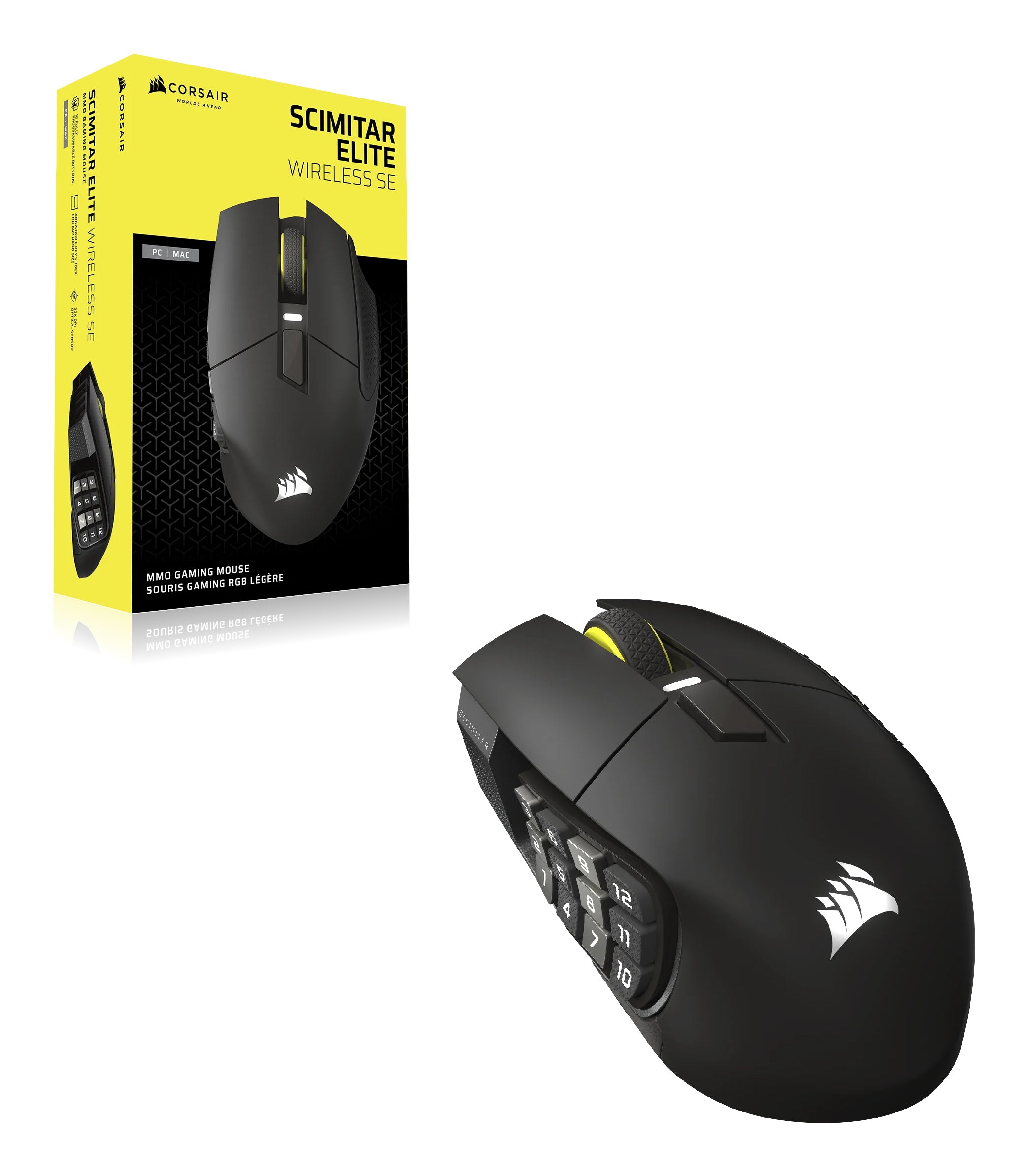 Mouse Gaming Wireless CR SCIMITAR ELITE "CH-9314014-WW"