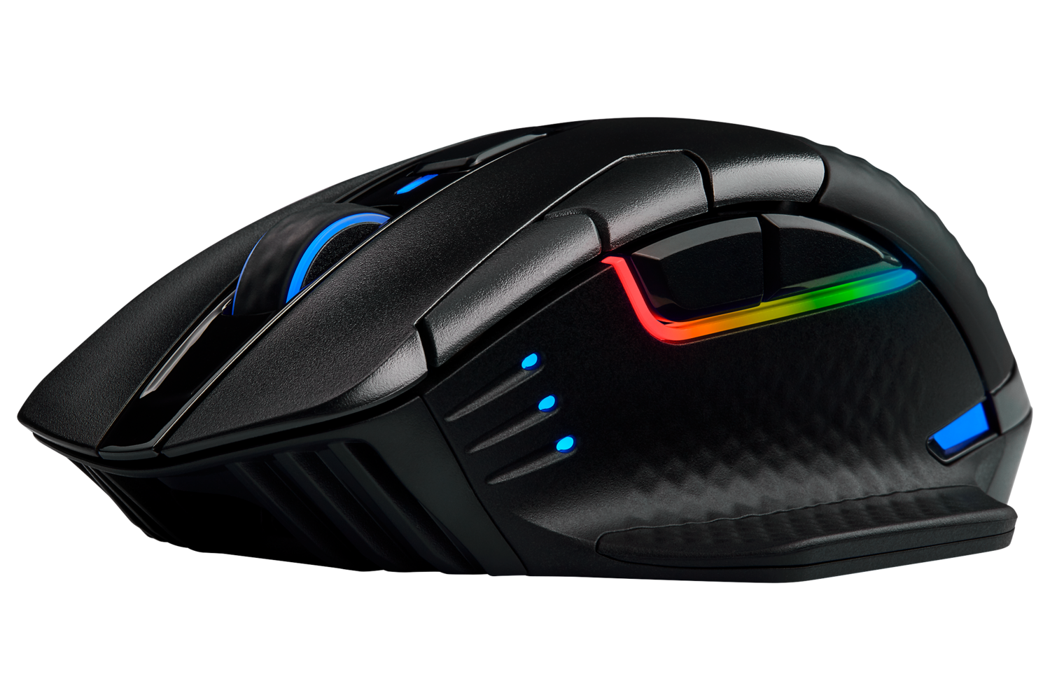 MOUSE CORSAIR, "Dark Core RGB Pro", gaming, wireless, BT| 2.4GHz, 18000 dpi, butoane/scroll 8/1, iluminare, butoane programabile, mod dual de conectare,negru, "CH-9315411-EU"