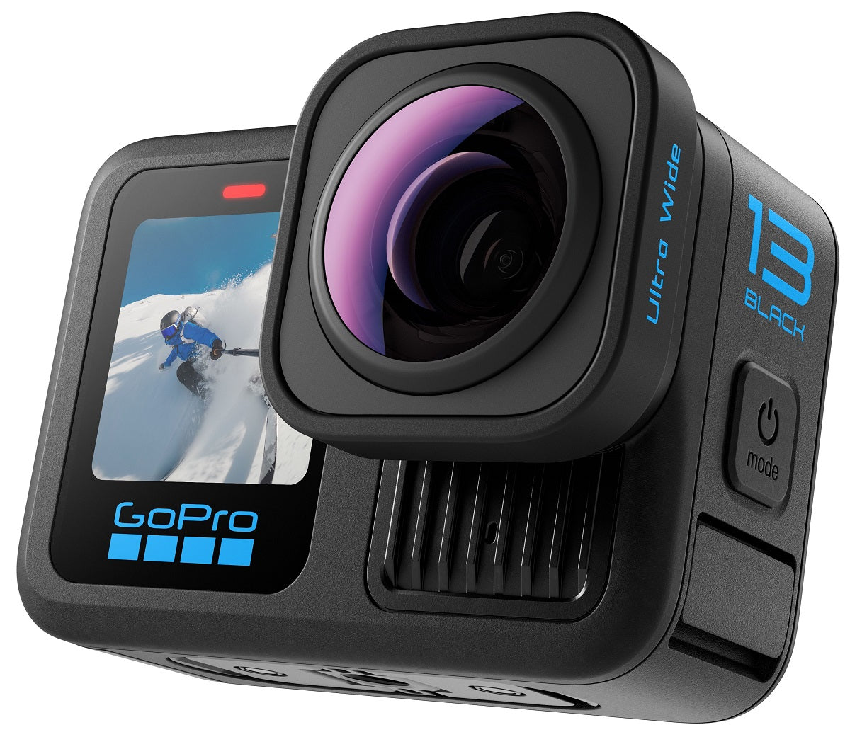 Bundle Camera de actiune H13B Ultra Wide EditionBaterie Enduro, adeziv curbat, lentila wide "CHDRB-133-RW"