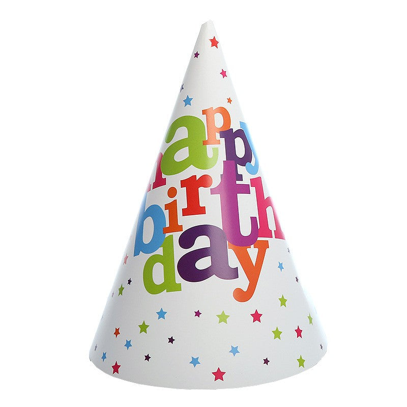 Set 6 Coifuri pentru Petrecere, Colectia Happy Birthday, Multicolor