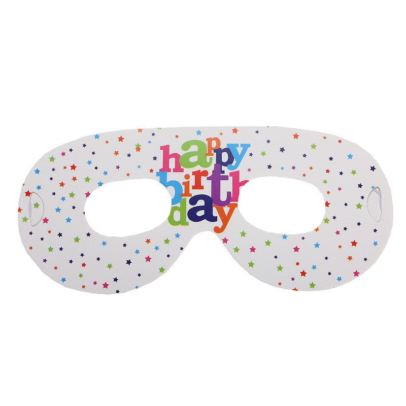 Set 6 Masti Tematice, Colectia Happy Birthday, 16 x 6.5 cm, din Carton, Multicolor