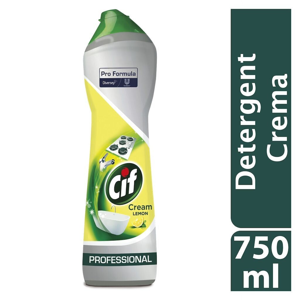 CIF Professional Cream Lemon – Crema de Curatare Non-Abraziva cu Lamaie 0.75 L
