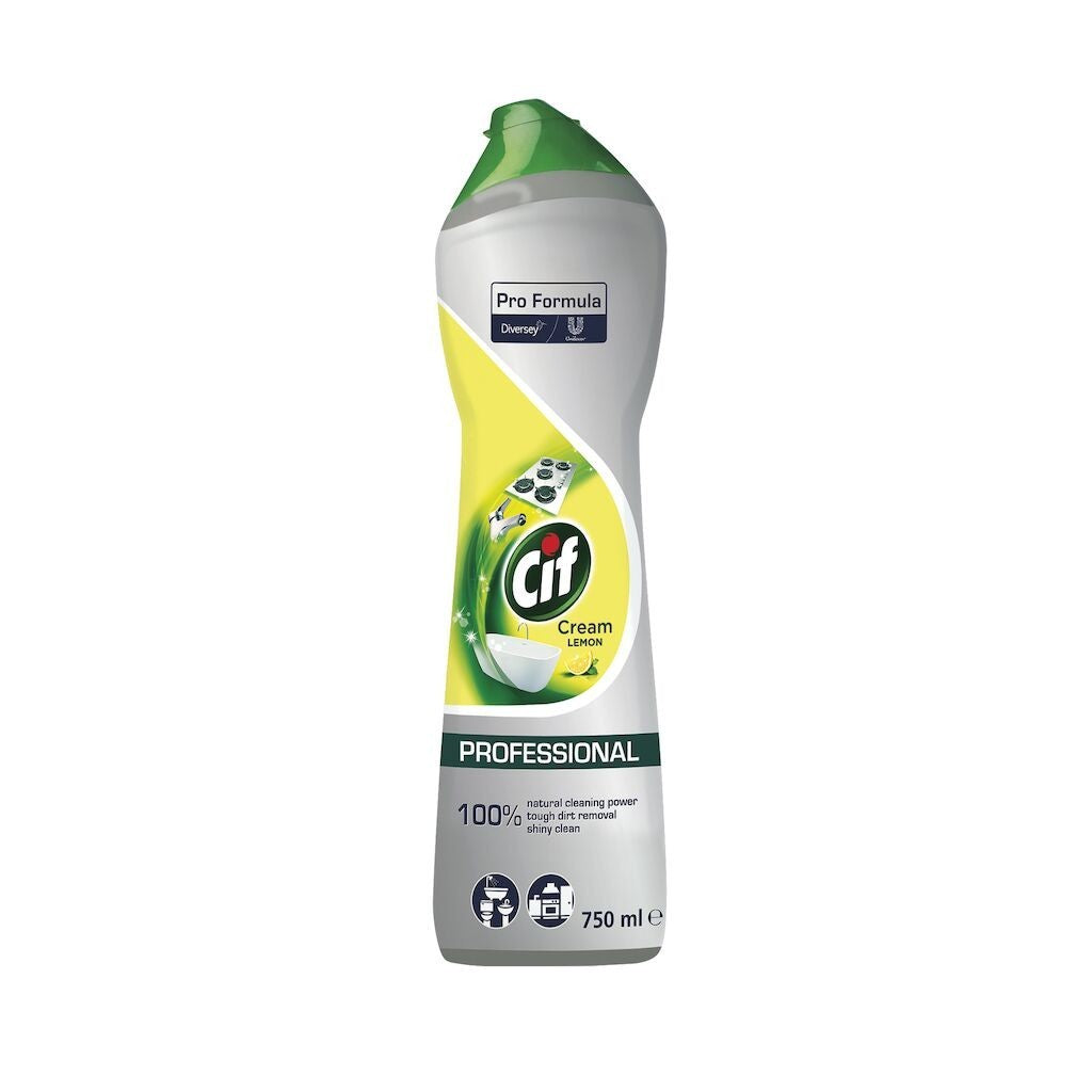 CIF Professional Cream Lemon – Crema de Curatare Non-Abraziva cu Lamaie 0.75 L