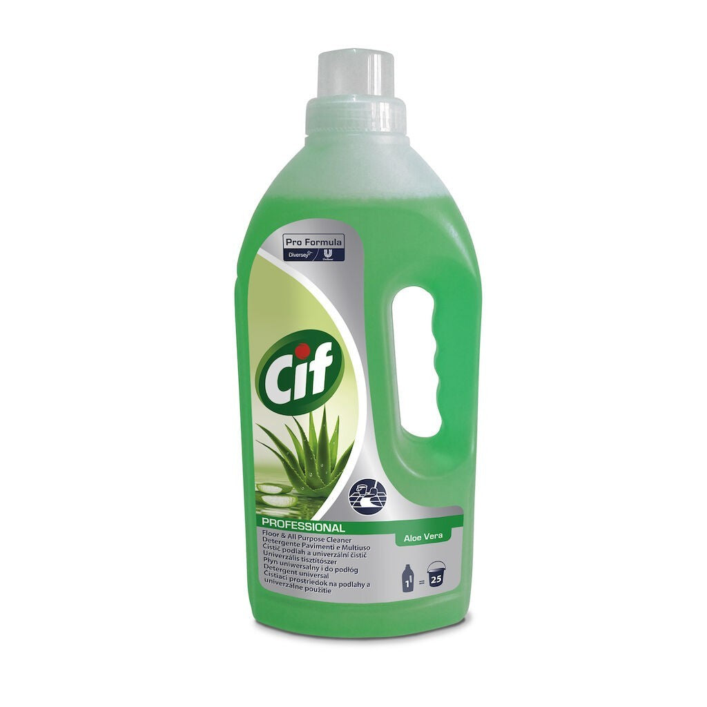 CIF Professional Floor&amp;APC Aloe Vera – Detergent Pardoseli si Multiple Suprafete 1L