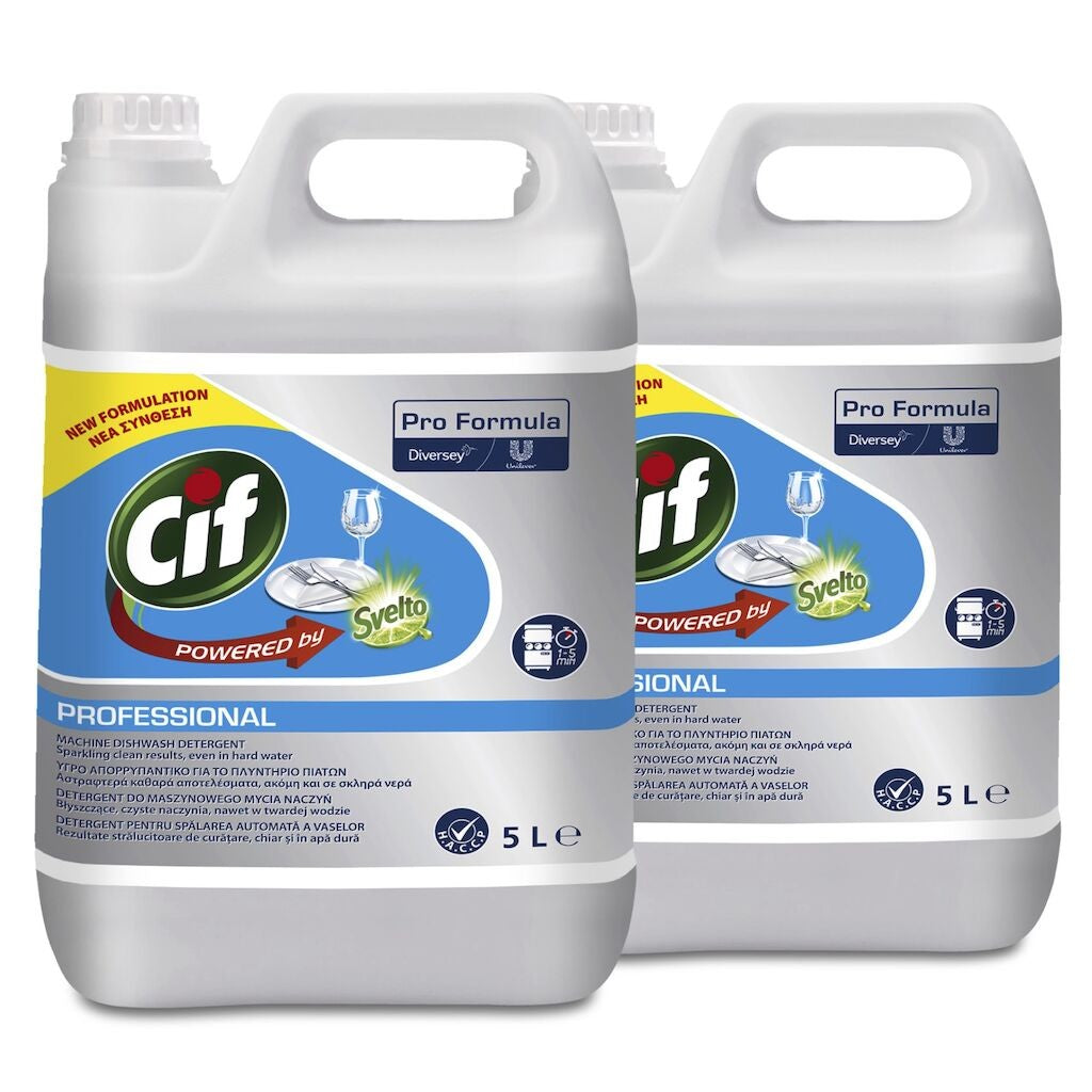 Pachet CIF Professional Liquid – Detergent Universal pentru Masina de Spalat Vase 2x5 L