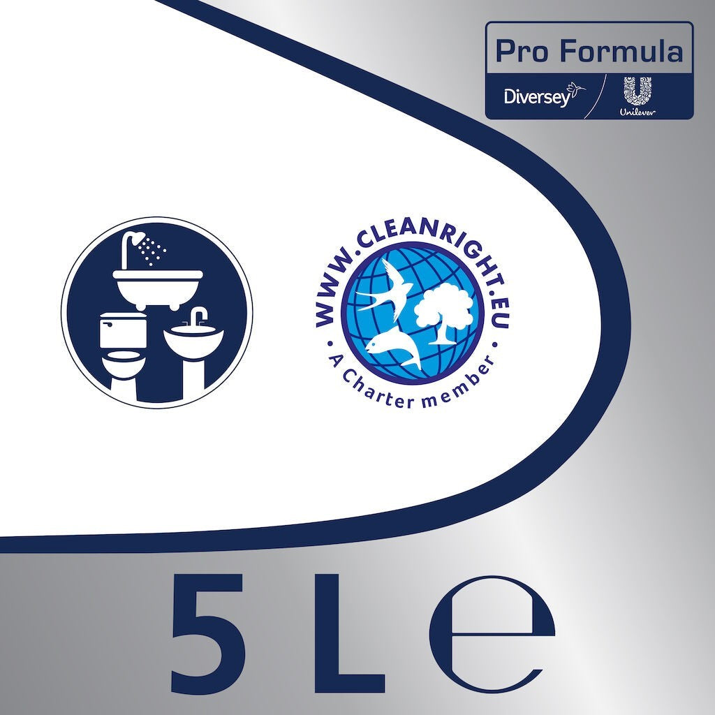 CIF Professional Washroom – Detergent si Detartrant pentru Suprafetele din Baie, 5 L