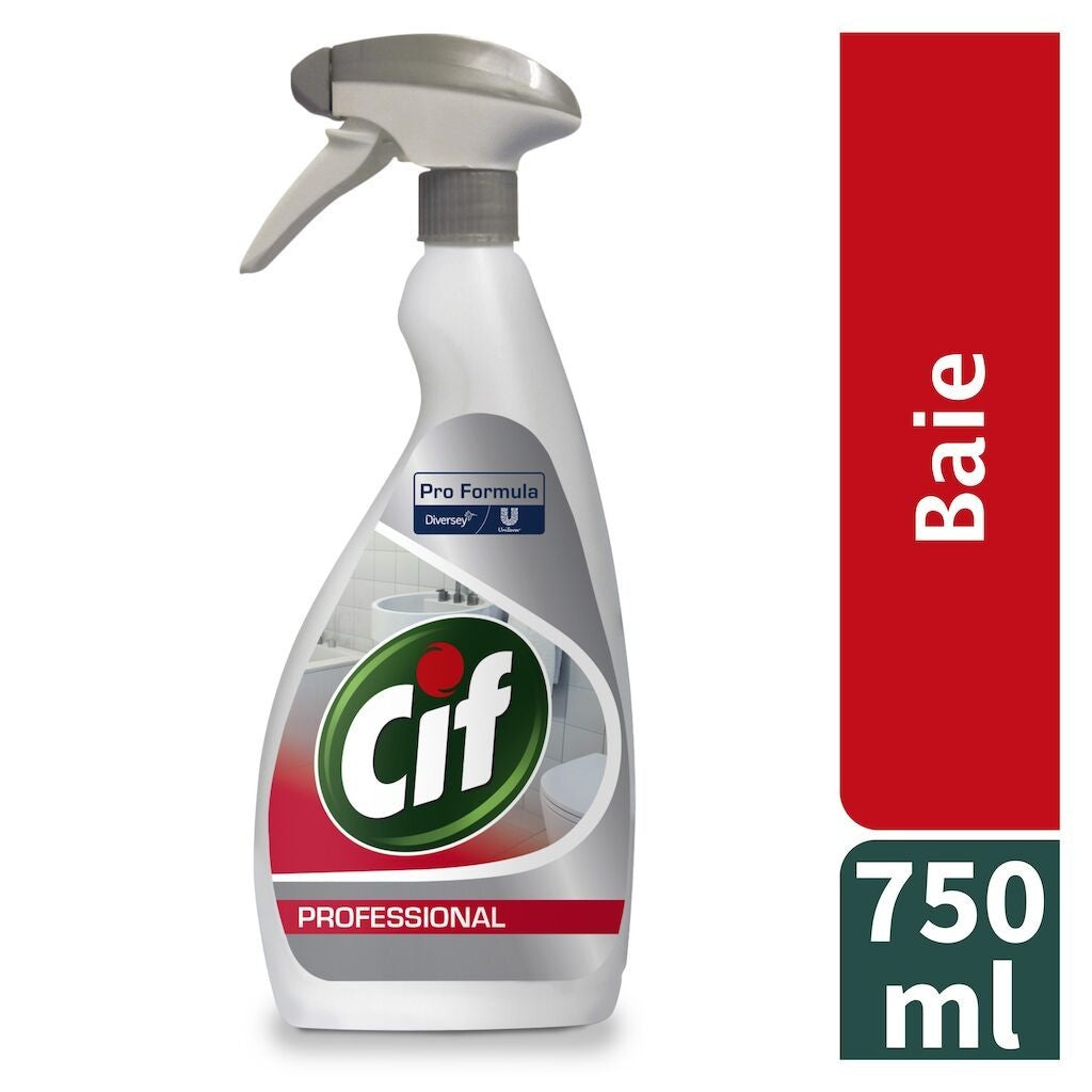 CIF Professional Washroom – Detergent si Detartrant pentru Suprafetele din Baie 0.75 L