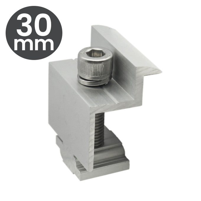 Clema capat 30 mm "Z" pentru montaj panou fotovoltaic