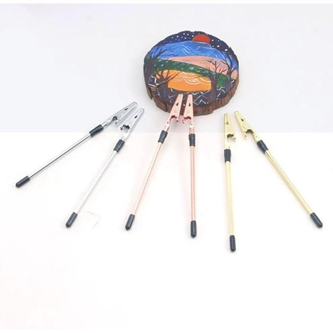 Clema mini pentru fixarea bijuteriilor, Flippy, din Metal, Ajutor pentru Bratari, Incuietori, Fermoare, Ajustare, Clema pentru Gura, 15.5 cm, Argintiu