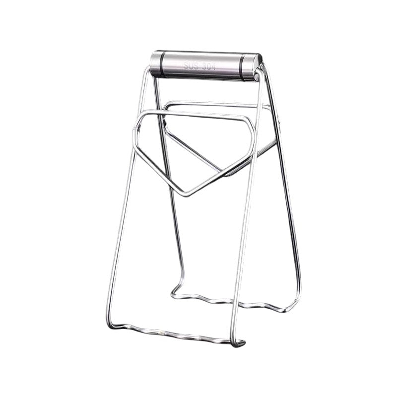 Clema pentru Boluri, Anti-Alunecare, din Otel Inoxidabil, Extindere, pentru Oale, Tigai, de Uz Casnic, Rezistent la Temperaturi Inalte, 19.5x9.8x8 cm, Gri