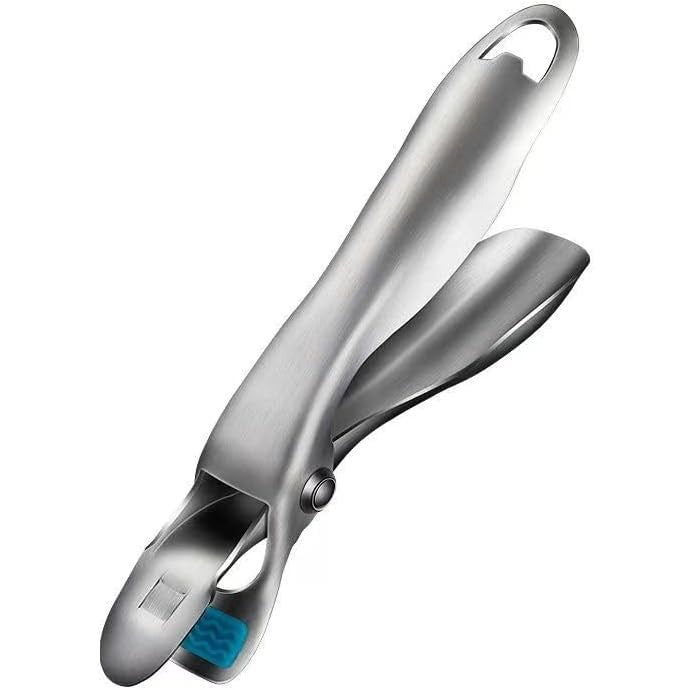 Clema pentru Boluri, Anti-Alunecare, din Otel Inoxidabil si Silicon, de Uz Casnic, Rezistent la Temperaturi Inalte, 19.5x3.2 cm, Gri