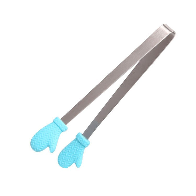 Cleste Creativ pentru Mancare, Model Manusi din Silicon, 14.5x3 cm, Rezistent la Temperaturi Inalte si Coroziune, Albastru