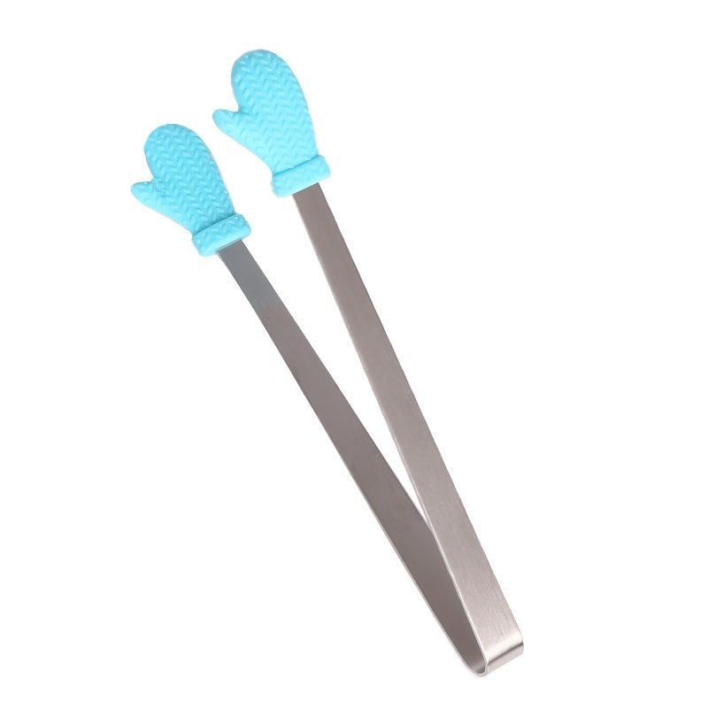 Cleste Creativ pentru Mancare, Model Manusi din Silicon, 14.5x3 cm, Rezistent la Temperaturi Inalte si Coroziune, Albastru