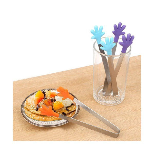 Cleste Creativ pentru Mancare, Model Manute din Silicon, 14.5x3 cm, Rezistent la Temperaturi Inalte si Coroziune, Albastru
