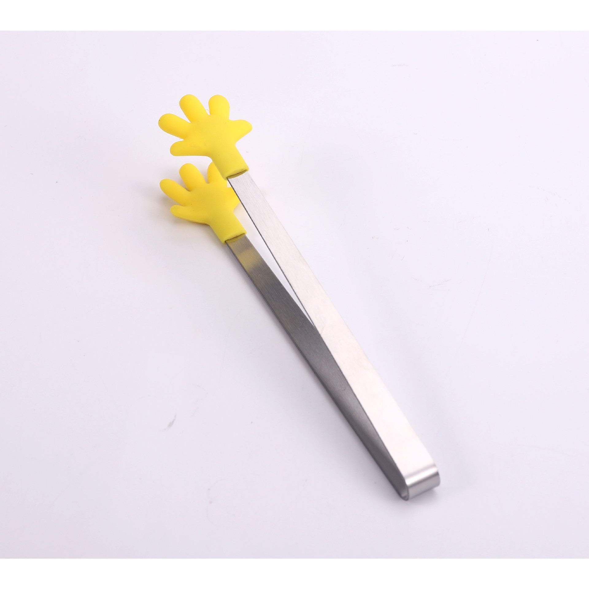 Cleste Creativ pentru Mancare, Model Manute din Silicon, 14.5x3 cm, Rezistent la Temperaturi Inalte si Coroziune, Galben