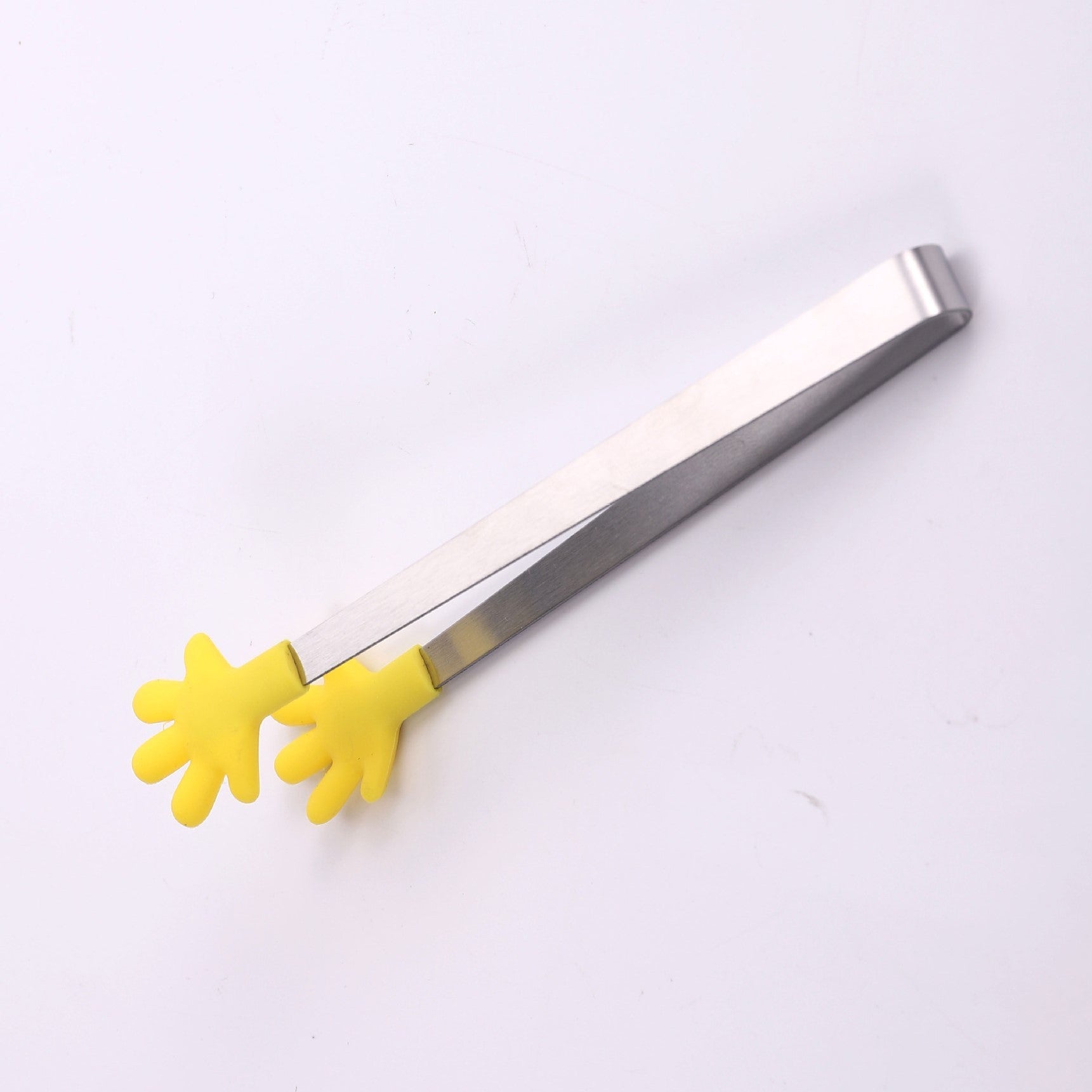Cleste Creativ pentru Mancare, Model Manute din Silicon, 14.5x3 cm, Rezistent la Temperaturi Inalte si Coroziune, Galben