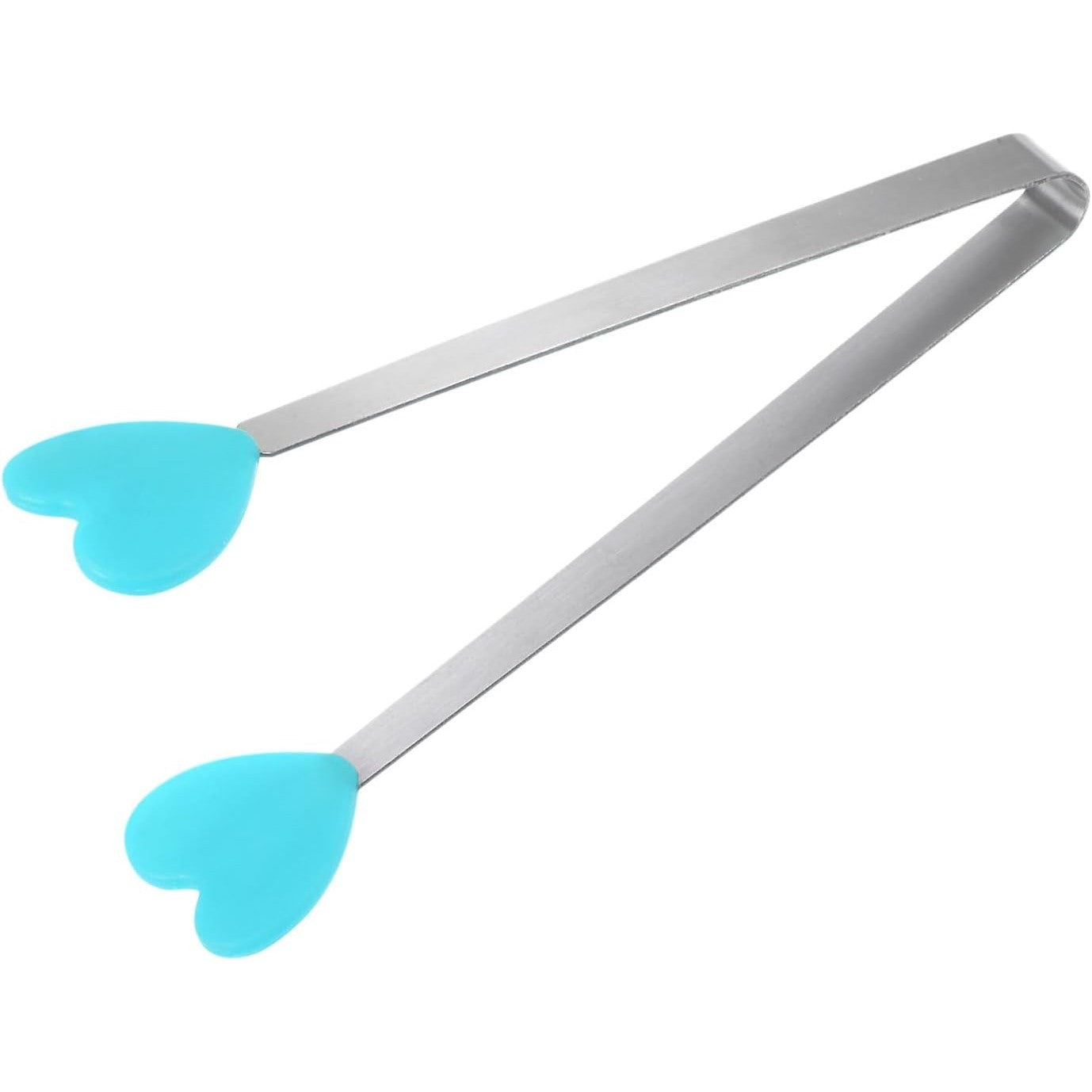 Cleste Creativ pentru Mancare, Model Inimioare din Silicon, 14.5x3 cm, Rezistent la Temperaturi Inalte si Coroziune, Albastru