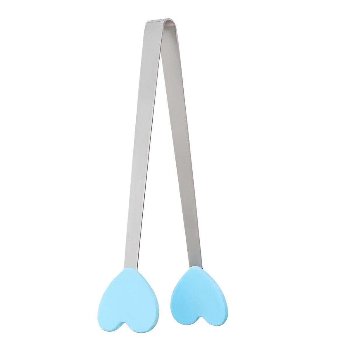 Cleste Creativ pentru Mancare, Model Inimioare din Silicon, 14.5x3 cm, Rezistent la Temperaturi Inalte si Coroziune, Albastru