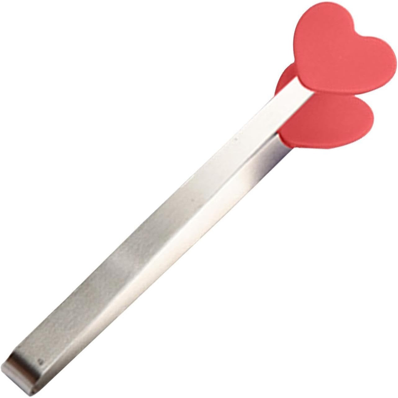 Cleste Creativ pentru Mancare, Model Inimioare din Silicon, 14.5x3 cm, Rezistent la Temperaturi Inalte si Coroziune, Rosu