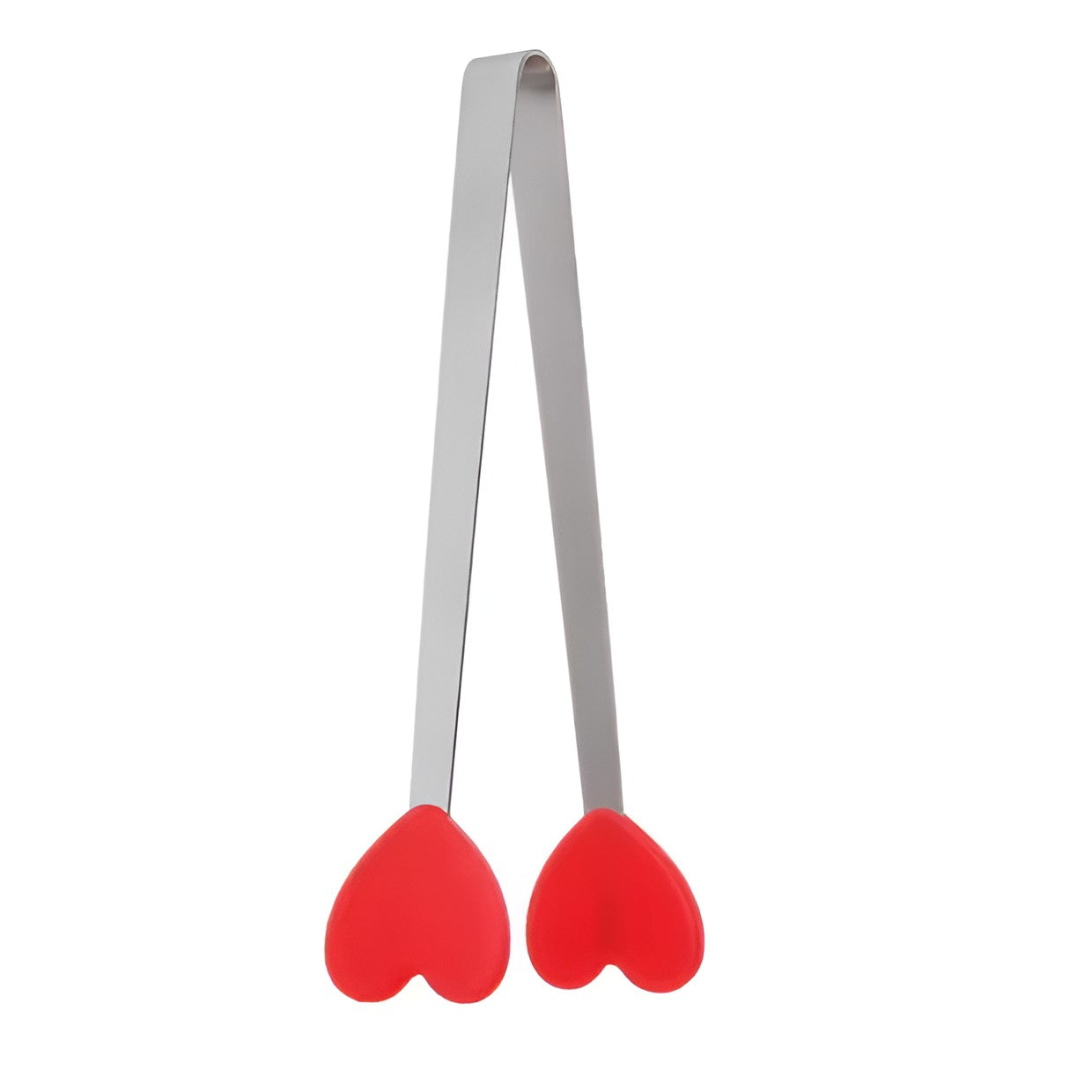 Cleste Creativ pentru Mancare, Model Inimioare din Silicon, 14.5x3 cm, Rezistent la Temperaturi Inalte si Coroziune, Rosu