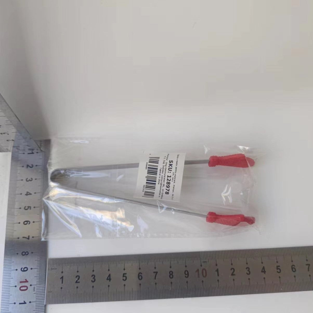 Cleste Creativ pentru Mancare, Model Manusi din Silicon, 14.5x3 cm, Rezistent la Temperaturi Inalte si Coroziune, Rosu