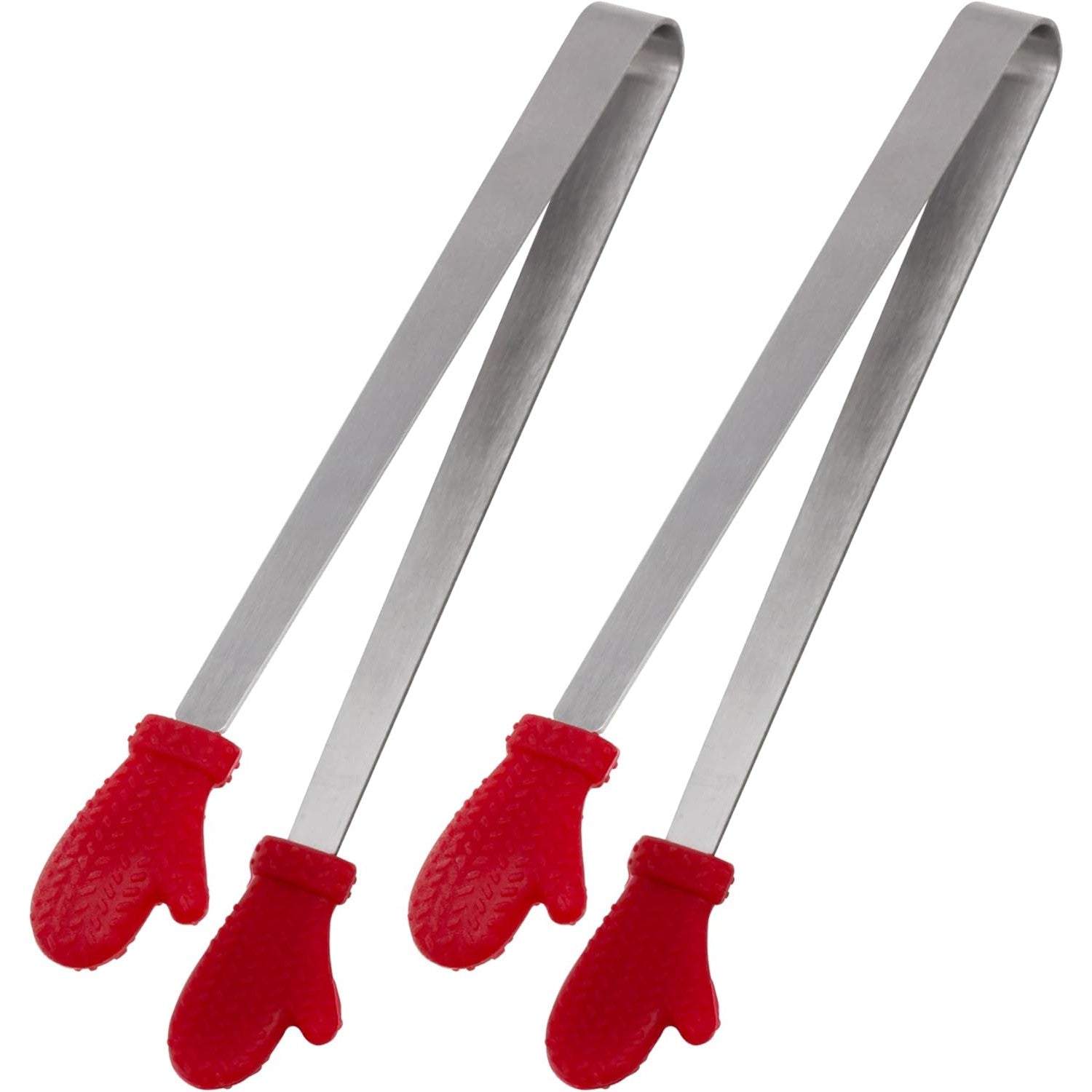 Cleste Creativ pentru Mancare, Model Manusi din Silicon, 14.5x3 cm, Rezistent la Temperaturi Inalte si Coroziune, Rosu