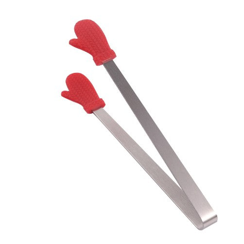 Cleste Creativ pentru Mancare, Model Manusi din Silicon, 14.5x3 cm, Rezistent la Temperaturi Inalte si Coroziune, Rosu