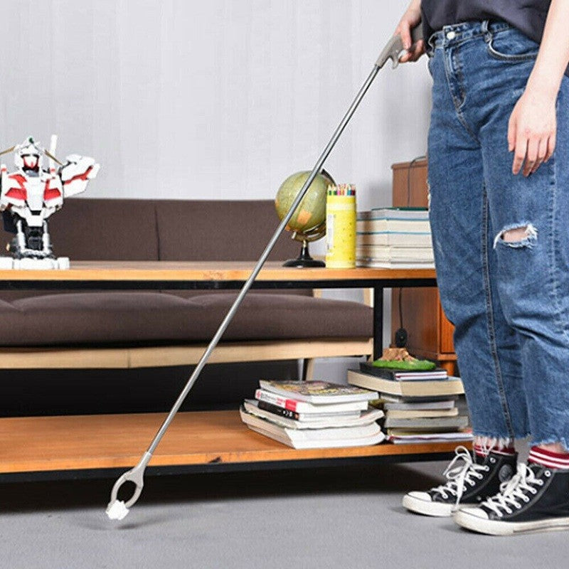 Cleste pentru Colectarea Deseurilor, din Metal si Plastic, 96.5 cm, Fara Maini Murdare, Gri