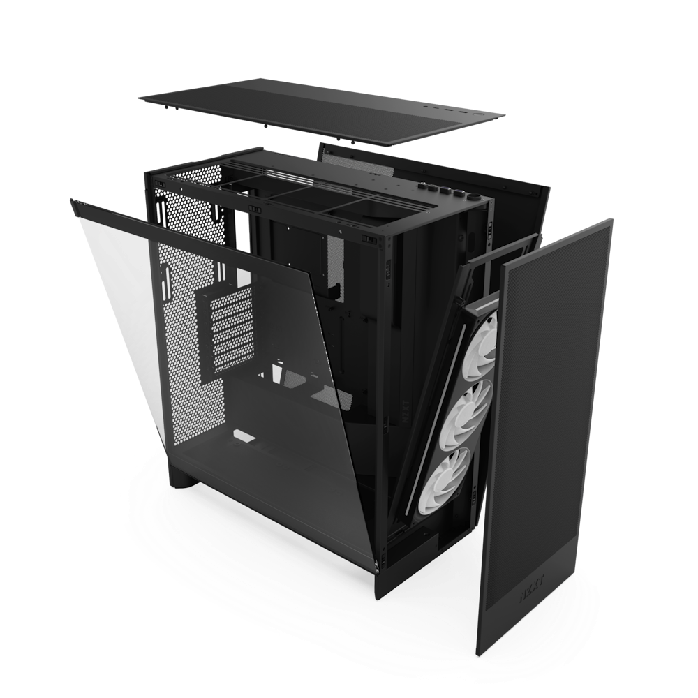 Carcasa NZXT H7 Flow RGB (2024), Mid-Tower, ATX, Negru "CM-H72FB-R1"