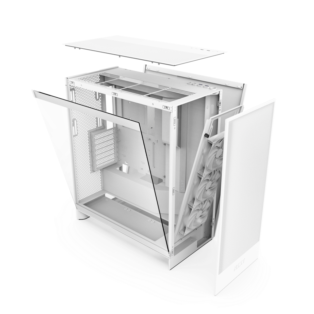 Carcasa NZXT H7 Flow (2024), Mid-Tower, ATX, Alb "CM-H72FW-01"