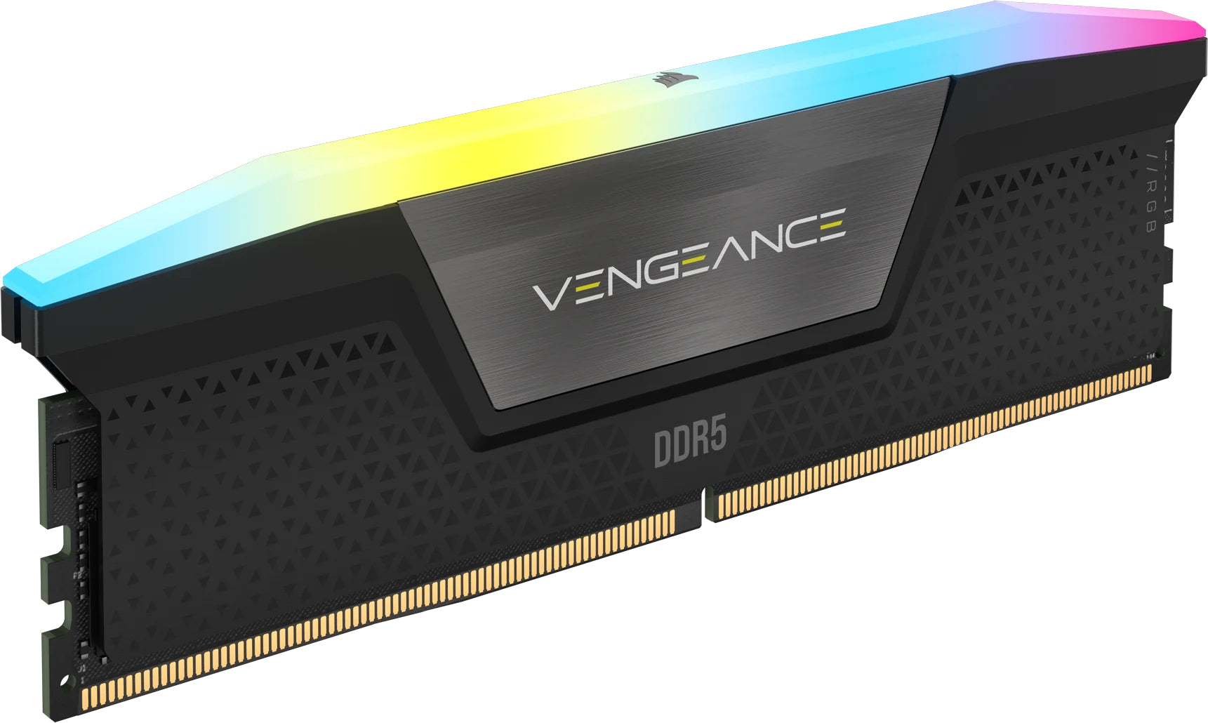 Corsair Vengeance RGB, 16GB, KIT 2 x 8GB, DDR5, 5200MHz, C40, 1.25V, Intel XMP, Negru "CMH16GX5M2B5200C40"