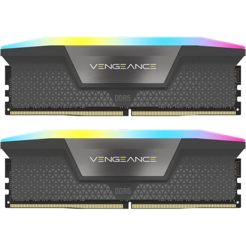 Corsair Memorie DDR5, 16GB, KIT 2x8GB, 6000MT/s, C36, 1.35V, XMP&EXPO, Negru, RGB, VENGEANCE "CMH16GX5M2E6000Z36"