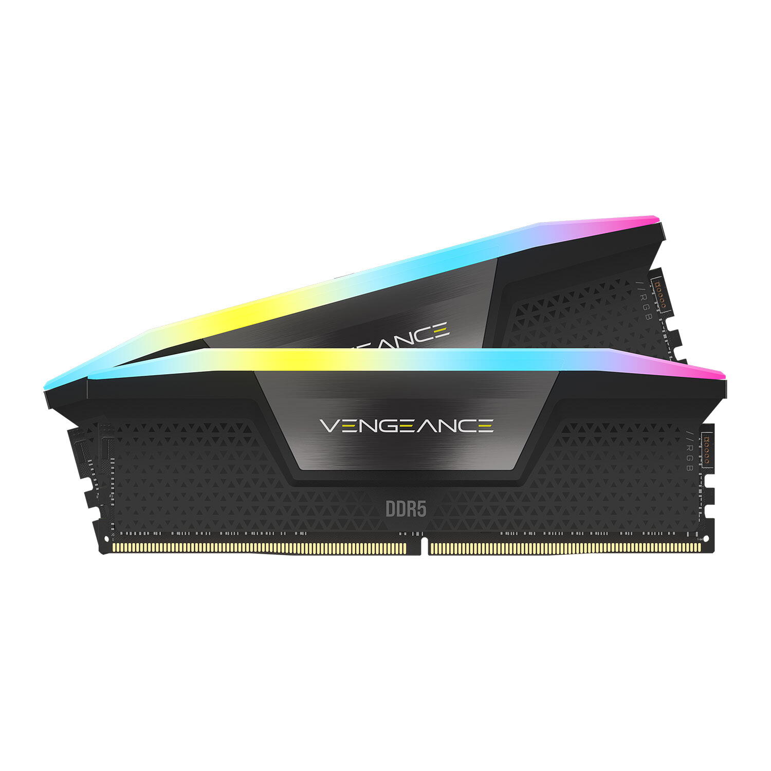 Corsair Vengeance RGB 32GB, DDR5, 6000MHz, 2x16GB, Negru "CMH32GX5M2B6000C38"