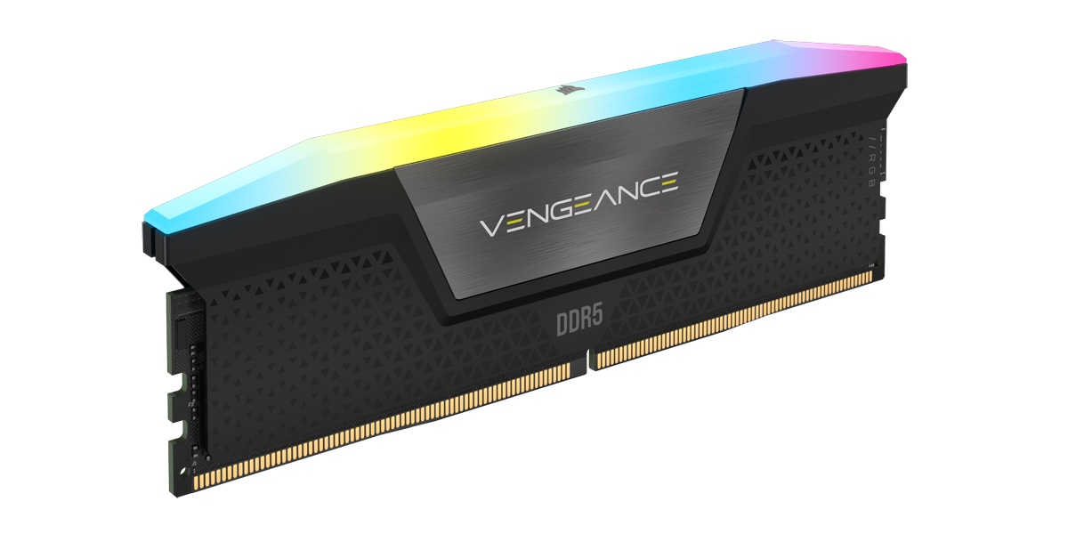 Corsair Vengeance RGB 32GB, DDR5, 6400MHz, CL36, 2x16GB, 1.4V, Negru "CMH32GX5M2B6400C36"