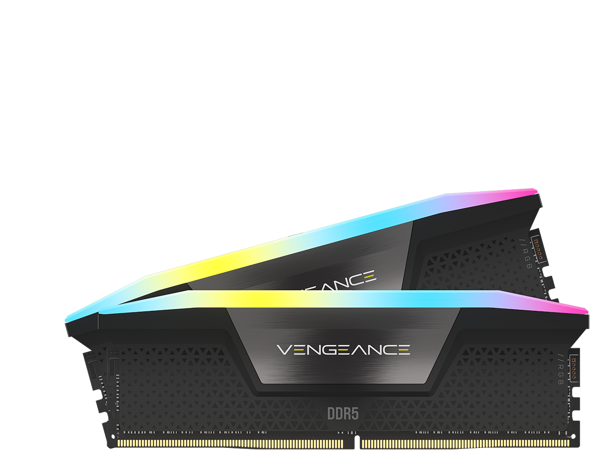 Corsair Vengeance RGB 32GB, DDR5, 6400MHz, CL36, 2x16GB, 1.4V, Negru "CMH32GX5M2B6400C36"
