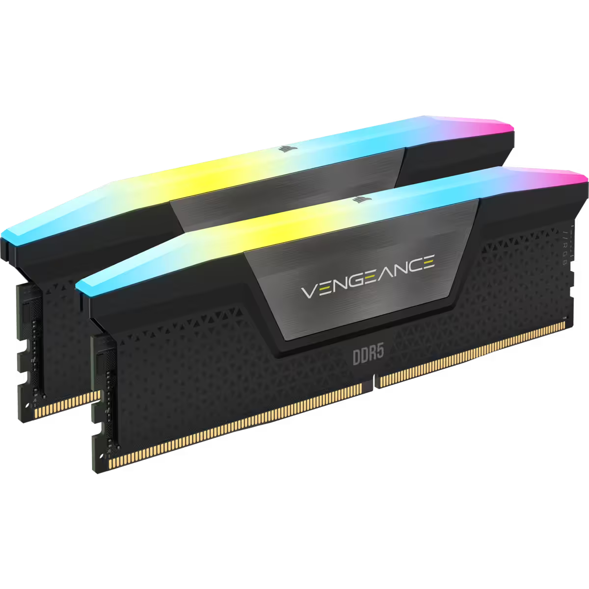Corsair VENGEANCE RGB 64GB (2x32GB) DDR5 DRAM 6000MHz C40 Memory Kit - Black 
