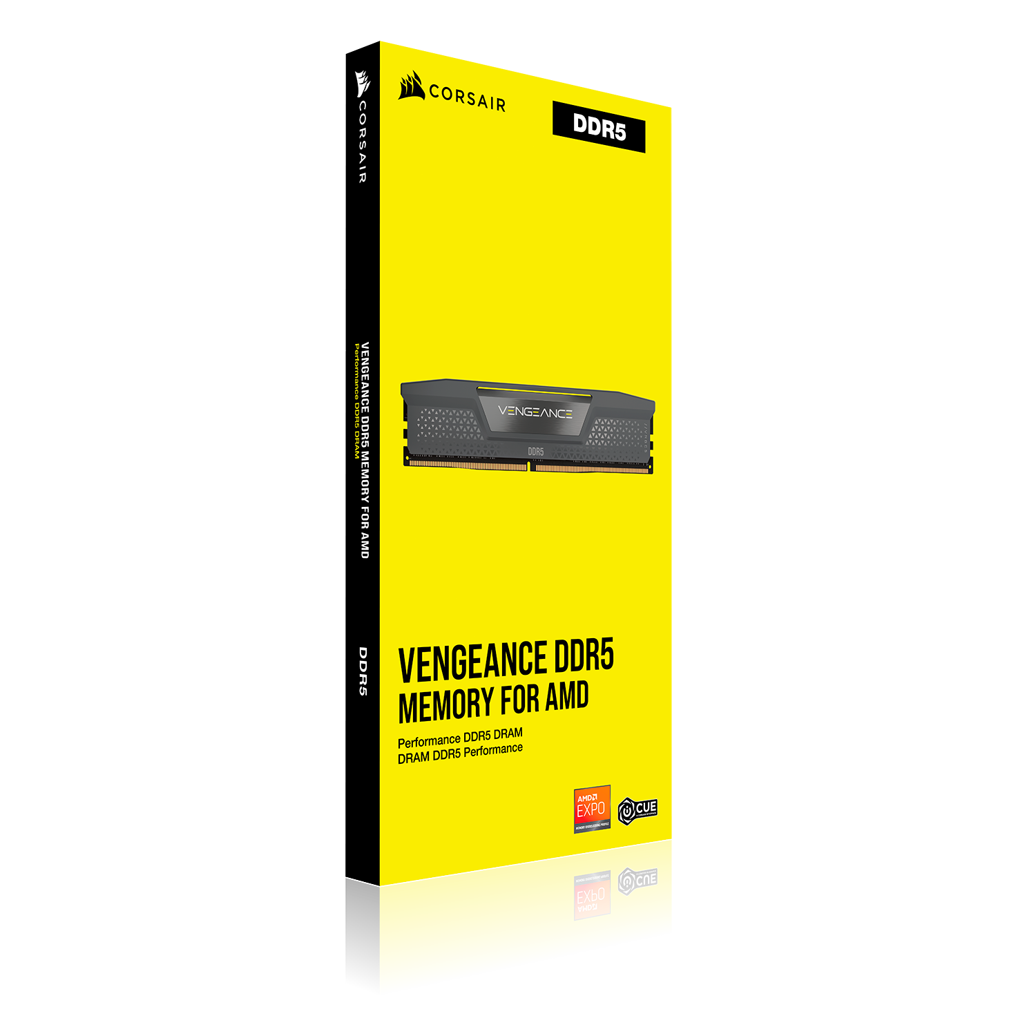 Corsair Memorie DDR5, 16GB, 5600MT/s, C40, 1.25V, AMD/Intel, Gri, VENGEANCE "CMK16GX5M1B5600Z40"