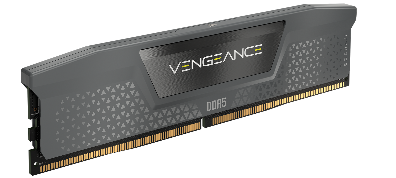 Corsair Memorie DDR5, 16GB, 5600MT/s, C40, 1.25V, AMD/Intel, Gri, VENGEANCE "CMK16GX5M1B5600Z40"