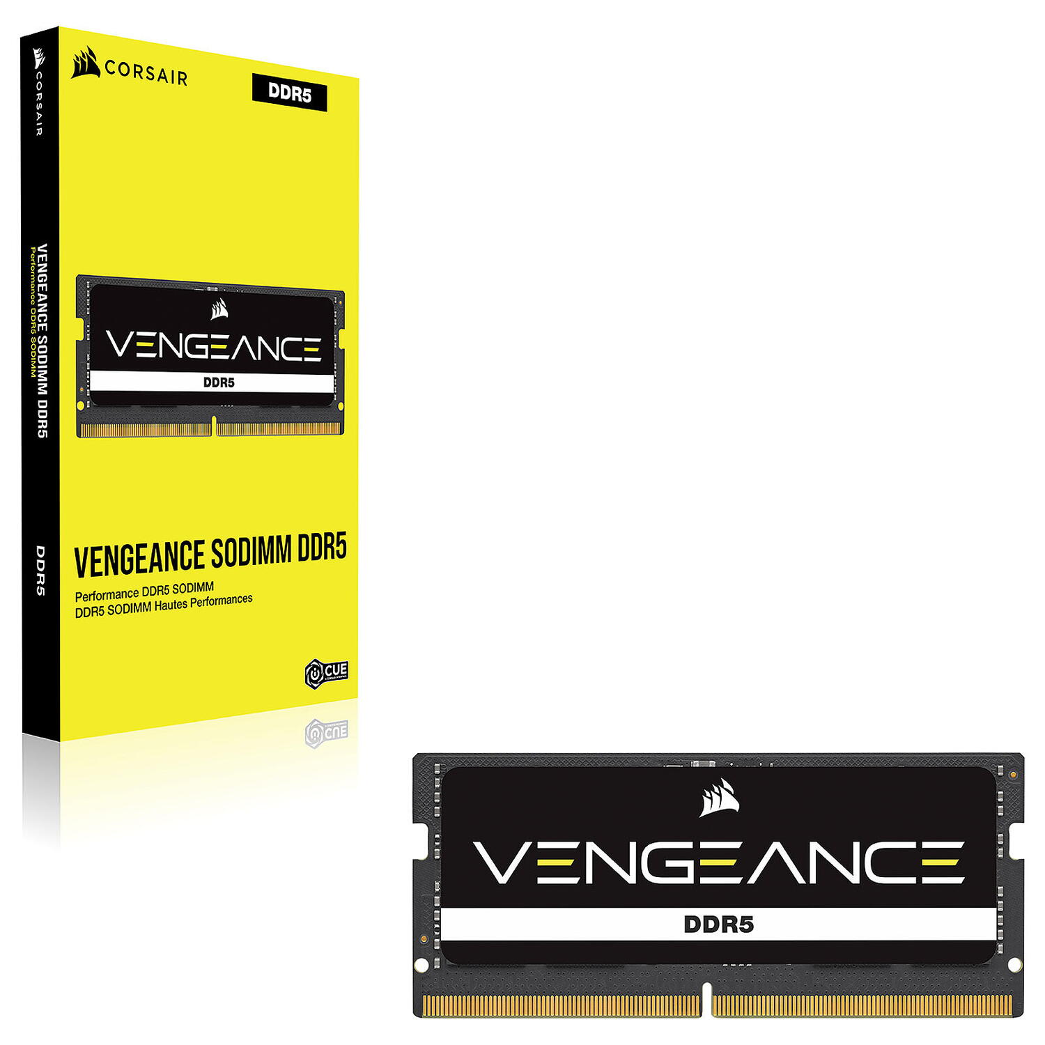 Memorie Notebook Memorie Corsair Vengeance SO-DIMM, 16GB, DDR5, 5200MHz, CL44 "CMSX16GX5M1A5200C44"